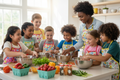 Use a more multi-cultural group and make the teacher black